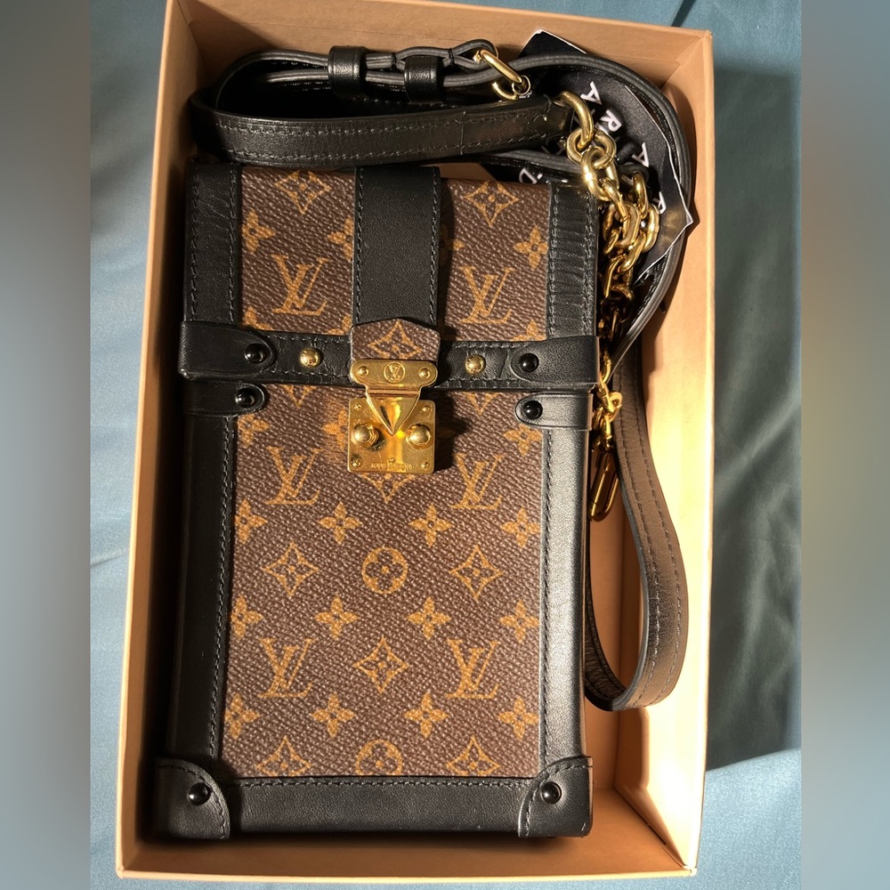Louis Vuitton Vertical Trunk Pochette Monogram Canvas